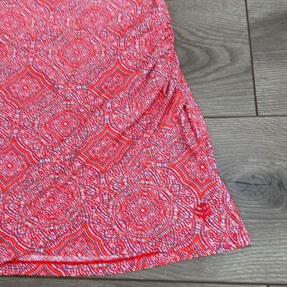 Coolibar Big Wave Pink Print Mid Rise Lined Swim Skirt Skort Size XL - Picture 3 of 12